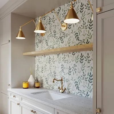 Generation Lighting Salem 7-in W 1 -Light Satin Brass Transitional Wall Sconce