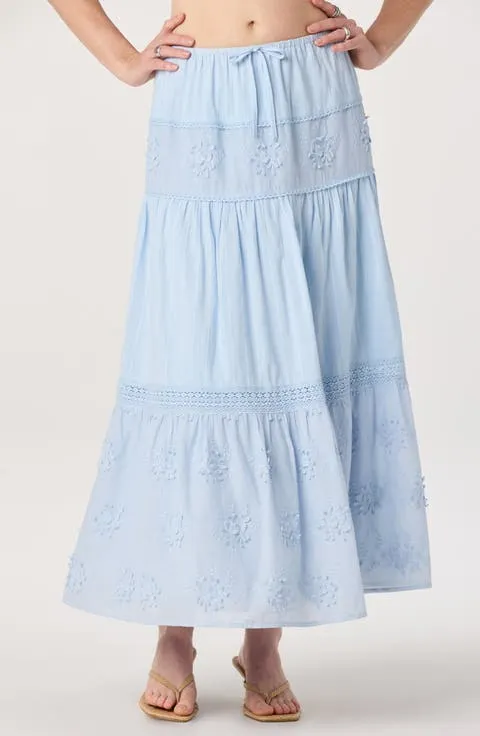 ASTR the Label Gwyn Embroidered Maxi Skirt