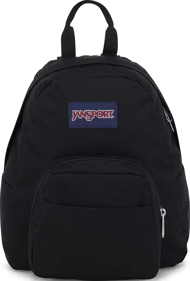 Half Pint Mini Backpack, 10.2 L - Durable Mini Bag Purse with Adjustable Shoulder Straps, Single Main Compartment, Zippered Stash Pocket, Black
