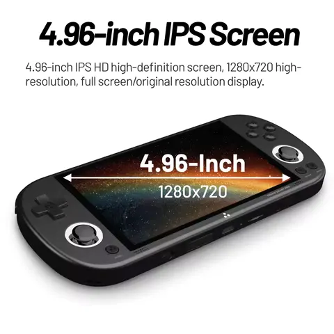 Trimui Smart Pro Handheld Game Console 4.96'' IPS Screen Linux System Joystick RGB Lighting Trimui Retro Video Game Console Gift