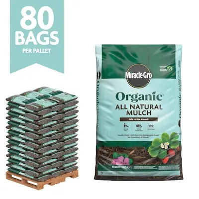 Long leaf Pine needles 160 sq. ft. (at 2-in to 3-in depth)