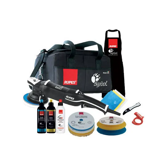 RUPES 150mm BigFoot Mark III Electric Random Orbital Polisher 21mm Orbit LHR21III LUX Kit