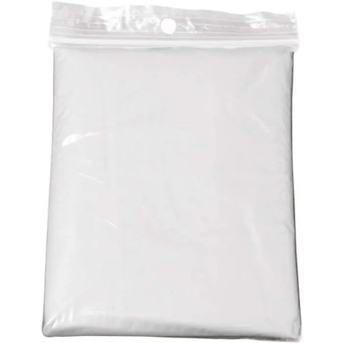 Vinyl poncho met capuchon