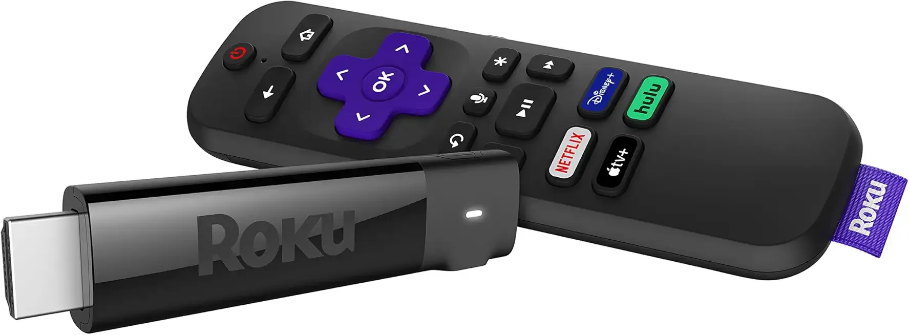 Roku Streaming Stick+ | HD/4K/HDR Streaming Device with Long-range Wireless and Roku Voice Remote with TV Controls