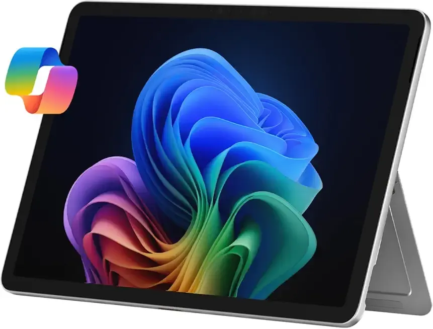 Surface Pro 2-in-1 Laptop/Tablet (2025), Windows 11 Copilot+ PC, 12" Touchscreen Display, Snapdragon X Plus (8 Core), 16GB RAM, 256GB Storage, Platinum
