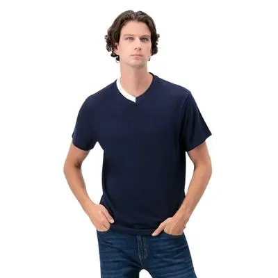 Playera Hummo Hombre Cuello En Contraste Cuello V