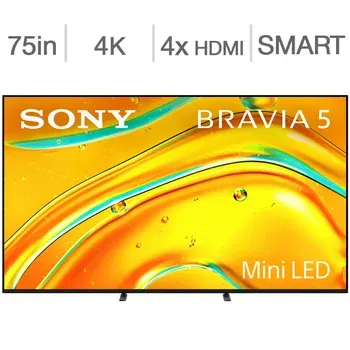 Sony 75" Class - BRAVIA 5 Series - 4K HDR Mini LED TV