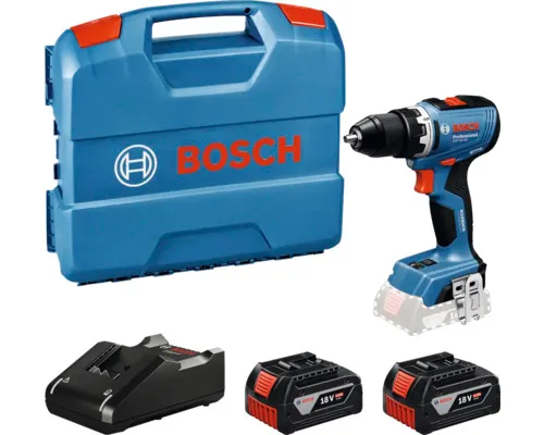 Aku šroubovák GSR 18V-65 Bosch Professional vč. L-BOXX, 2x aku 4.0 Ah a nabíječky, 06019N3231