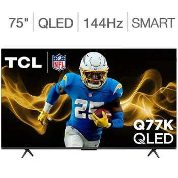 TCL 75" Class - Q77K Series - 4K UHD QLED Smart TV - Allstate 3-Year Protection Plan Bundle Included for 5 Years of Total Coverage*