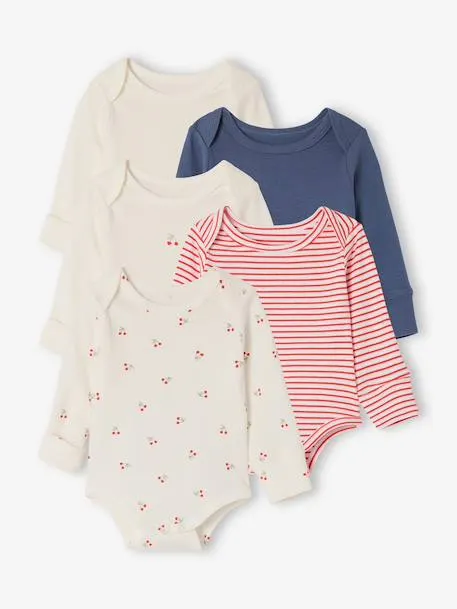 Lot bodies manches longues cerise - rouge