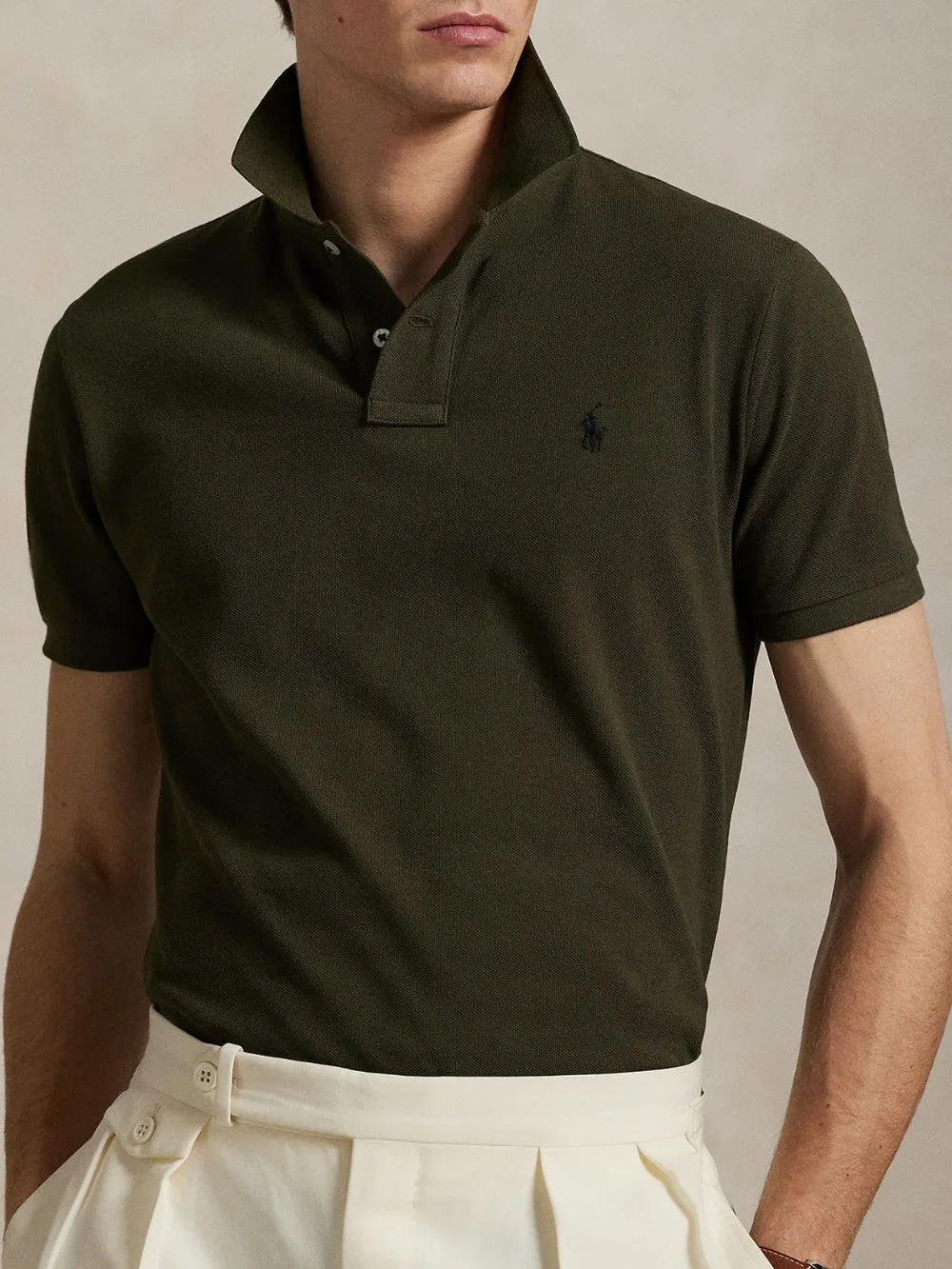 CUSTOM SLIM FIT MESH POLO SHIRT