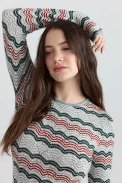 Vestido midi ondas