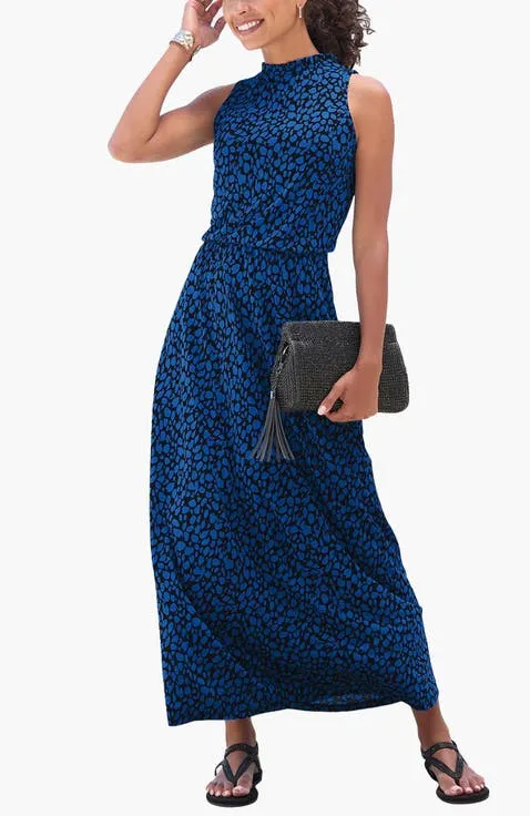 High Neck Maxi Dress