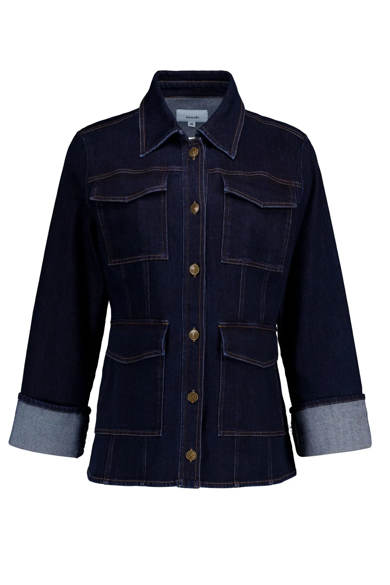 Donkerblauw denim jasje