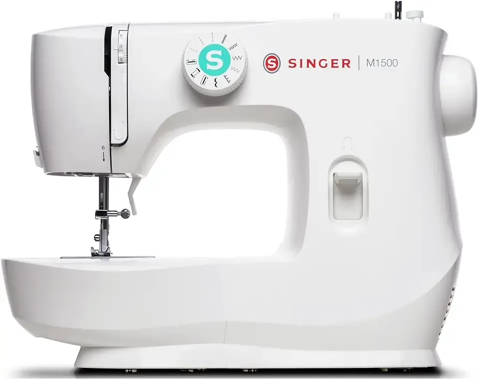 SINGER M1500 Lightweight & Portable Sewing Machine with Accessory Kit | 57 Stitch Applications, LED Light & 4-step Buttonhole | Great for Quilting, Crafts & Mending