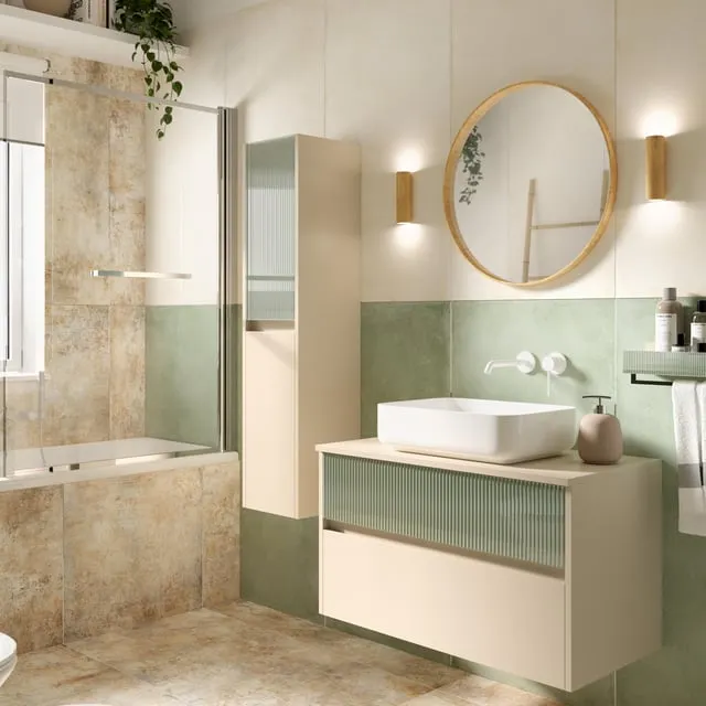 Piastrella da pavimento interno in gres porcellanato 60 x 119.8 cm rettificato smaltato verde opaco Art Color Aspen 60x119,8 rettificato R9 traffico medio forte (pei 3/5) Sp. 9 mm 1.44 mq