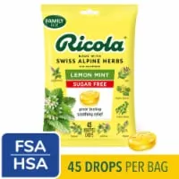 Ricola Oral Anesthetic Throat Drops and Sore Throat Relief Sugar Free Lemon Mint
