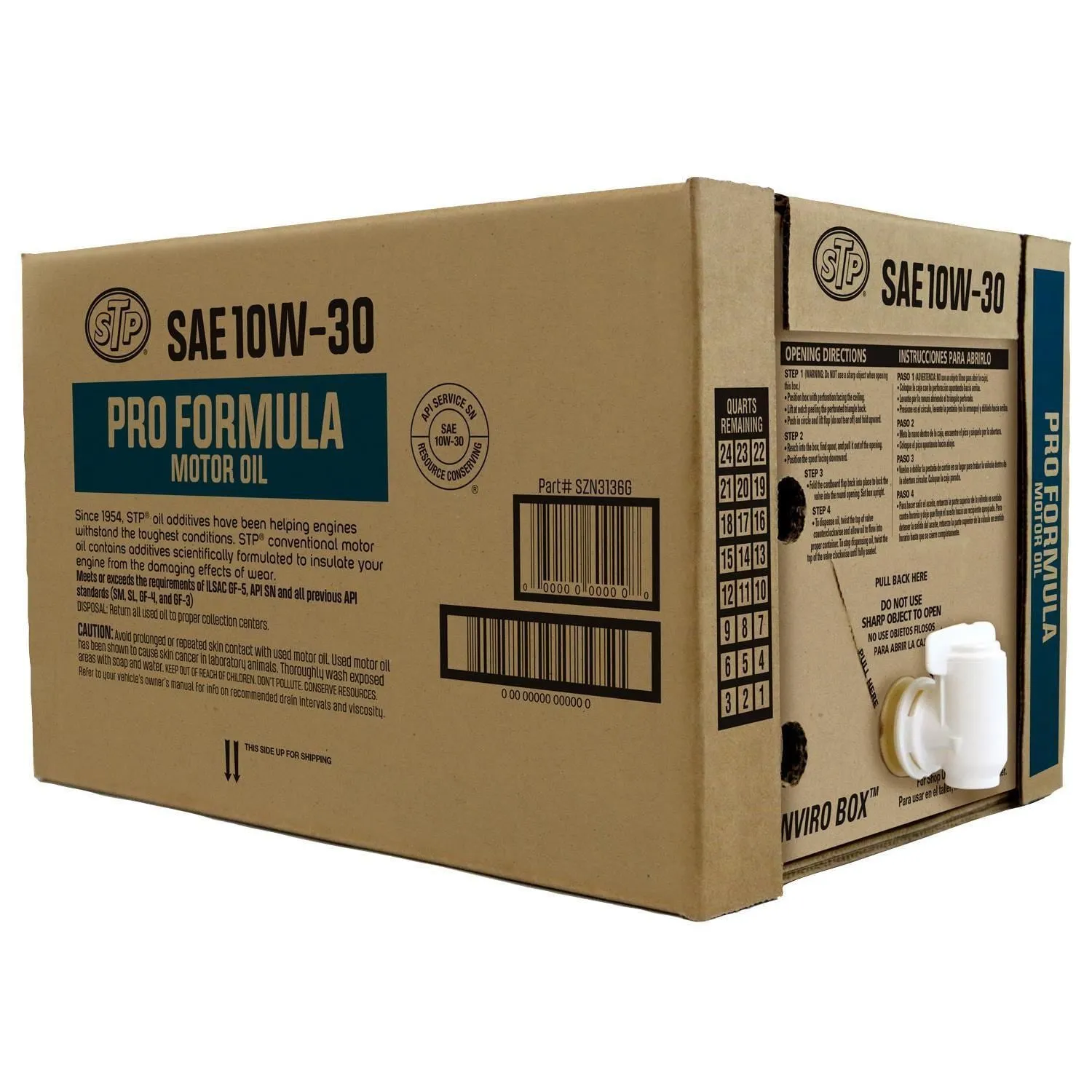 STP Conventional 10W-30 Motor Oil 6 Gallon