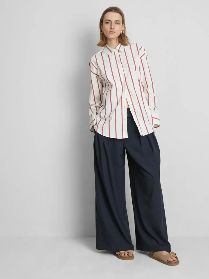 Camicia in popeline di cotone a righe The Edit