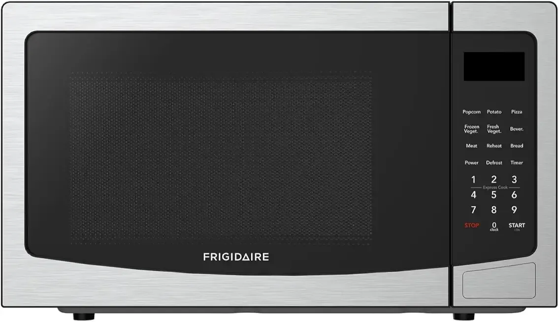 FRIGIDAIRE 1.1 Cu Ft Stainless Steel Countertop Microwave Oven, Multi Function, Programmable, 1000W, residential kitchen, Stainless