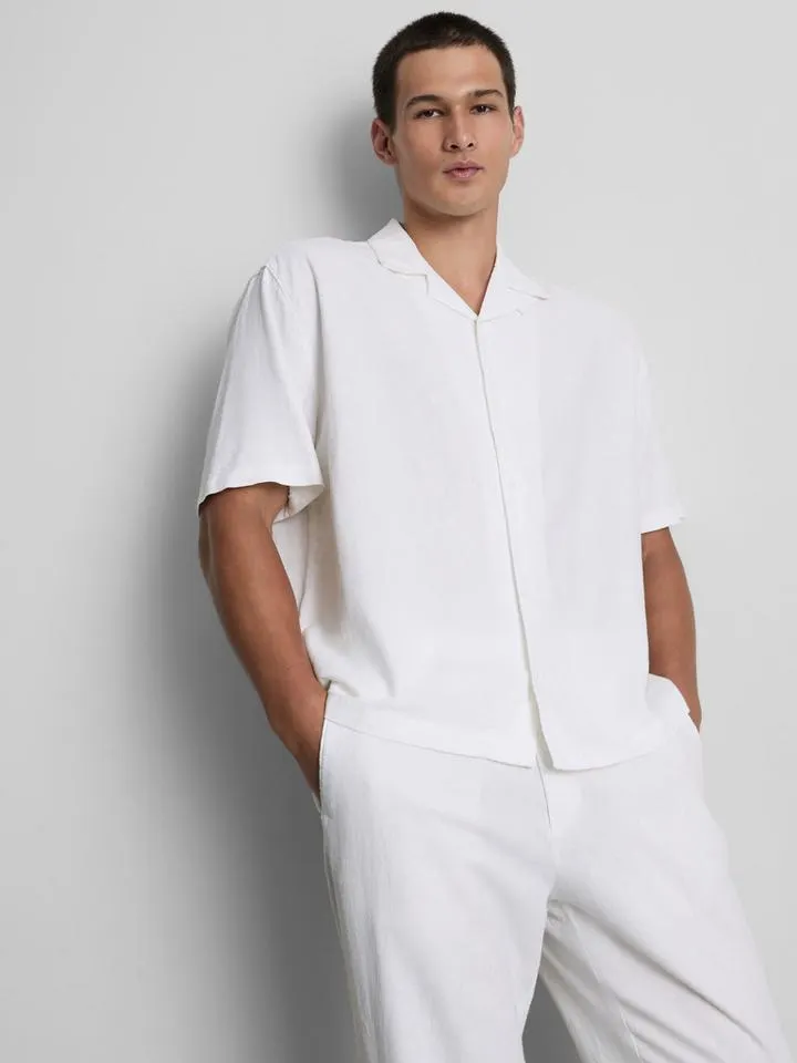 Chemise décontractée en lin mélangé The Edit