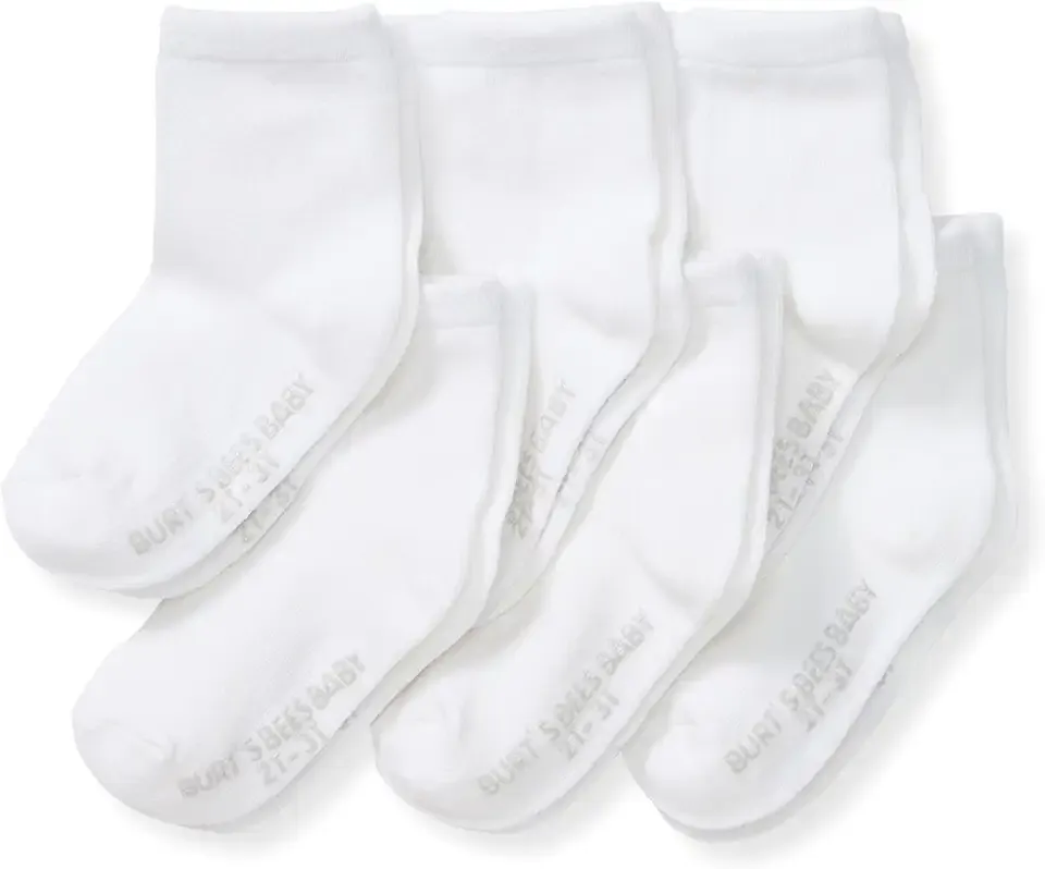Baby Girls' Ankle Socks with Non-Slip Grips (6-Pack)