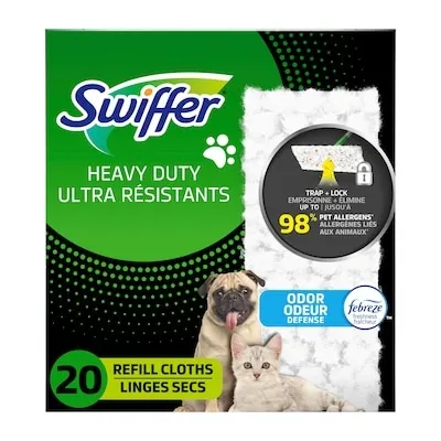 Sweeper Pet Heavy Duty Dry Multi-Surface Cloth Refills for Floor Sweeping and Cleaning, Freshness, 20 count