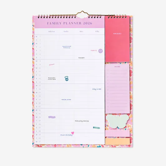 Family planner with stickers 2026...