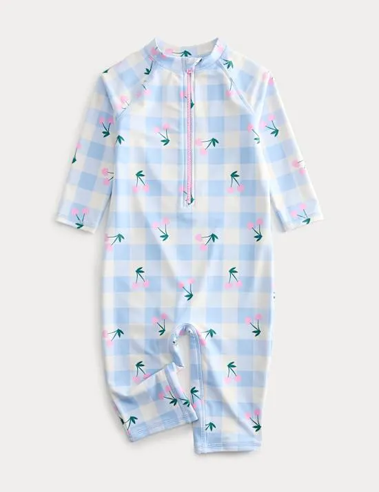 Gingham Cherry Sun Safe Swimsuit (2-8 Yrs)
