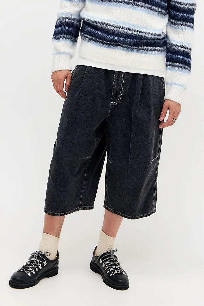 iets frans... Pantaloncini a Palloncino Nero Slavato