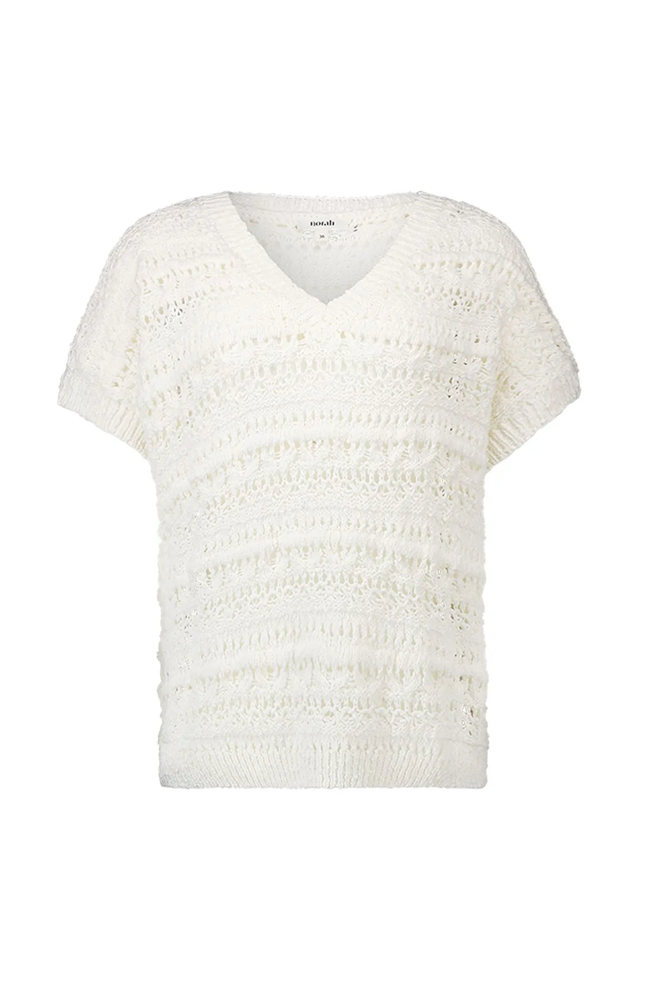 Off-white gebreide trui