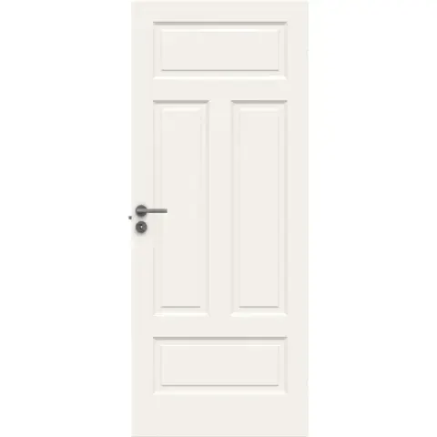 Innerdør style 04n 7x20 hvit bomull formpresset dør 4 speil