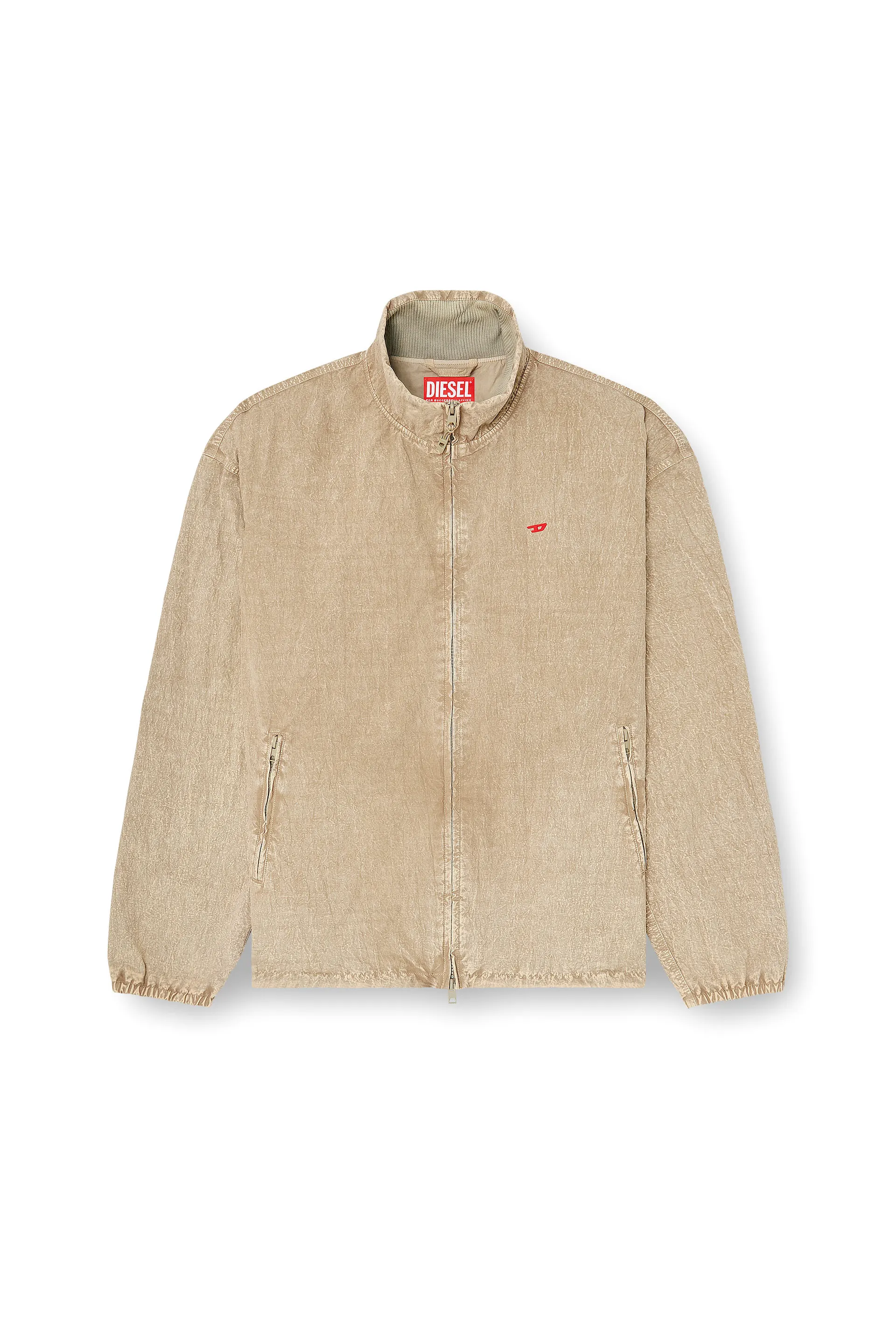 Treated taslan jacket with treated finish