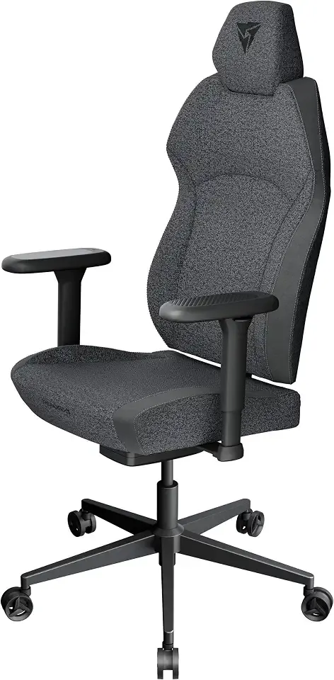 ThunderX3 Solo 360 Gaming Chair, for Adults Ergonomic Office Chair, High Back Desk Chair, Synchronous Tilt, 360-degree Adjustable Armrest, Adjustable Car Headrest, Mesh Fabric, Loft Air Dark Grey