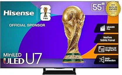 Hisense 55" U7 Mini-LED ULED 4K UHD Best Premium Gami…