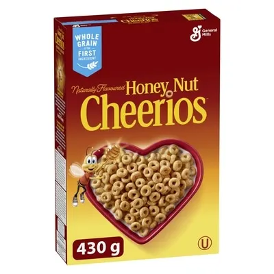 Honey Nut Cheerios Breakfast Cereal, Whole Grains