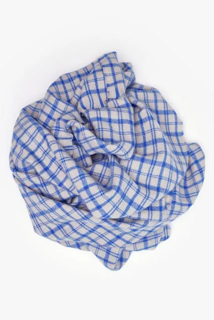 Sjaal ruiten en kleine franjes