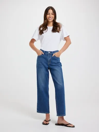 Just Jeans Originals High Rise Almost Rigid Straight Jean