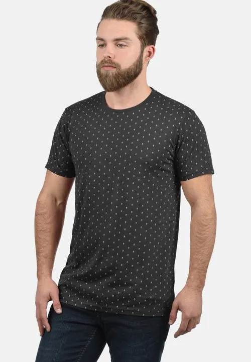 SDAARON - T-shirts med print - dark grey melange