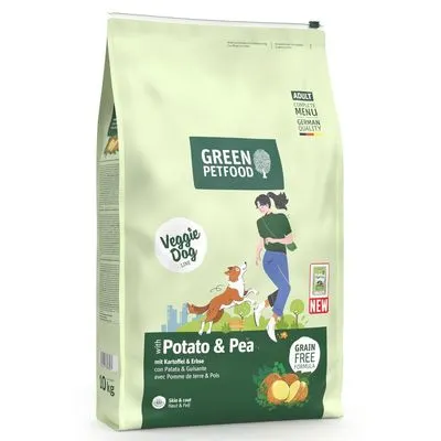 Green Petfood VeggieDog Grainfree, pomme de terre et pois