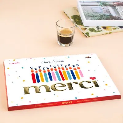 Merci | Gefeliciteerd met eigen naam | 675gr
