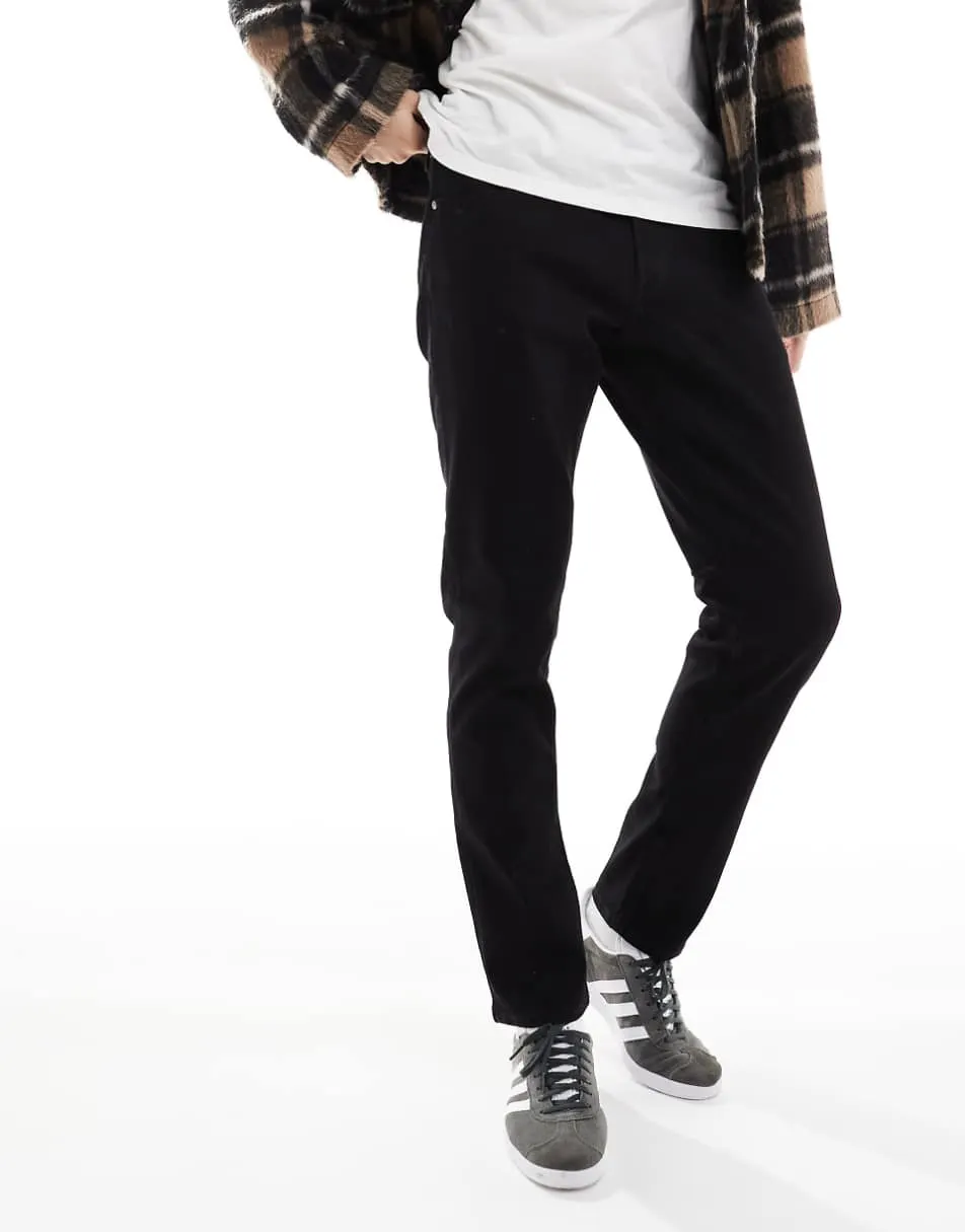 Jack & Jones Intelligence Glenn slim tapered fit jeans in black