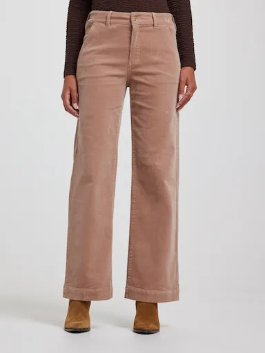 Just Jeans Cord High Rise Wide Leg Pocket Trouser