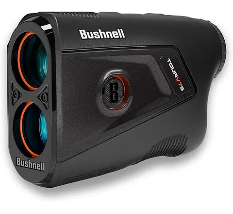 Bushnell Golf Tour V7 Shift Laser Rangefinder with Tour Trusted Slope Technology, Dual Color Display, Yardage Range Recall, 1300-Yard Range & 6X Magnification