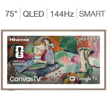Hisense 75" Class - S7 Series Canvas TV - 4K QLED Smart TV - Allstate 3-Year Protection Plan Bundle Included for 5 Years of Total Coverage*