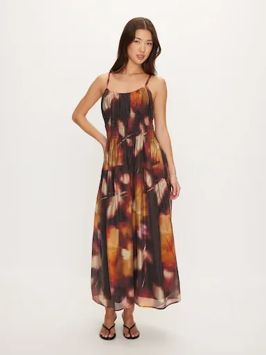 DOTTI Queenie Ruched Midi Dress