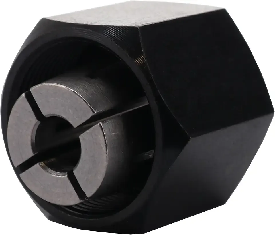 Bosch 2610906283 1/4 in Collet Chuck Replacement Part for Router 1613, 1617 | Precision Bit Holding | Secure Tool Retention | Hardened Steel Build | Stable Rotation | Accurate Routing