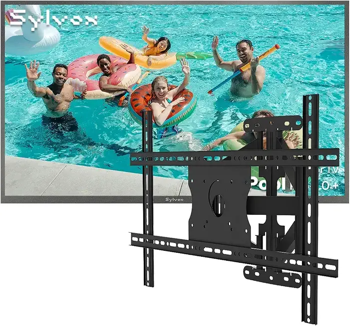 SYLVOX 75" Outdoor TV with Wall Mount, 2000 Nits Full Sun Outdoor TV for Bright Outdoor Conditions, 4K UHD HDR10, IP56 Weatherproof, Anti-Glare Matte Screen, Dolby Atmos, Smart Google TV