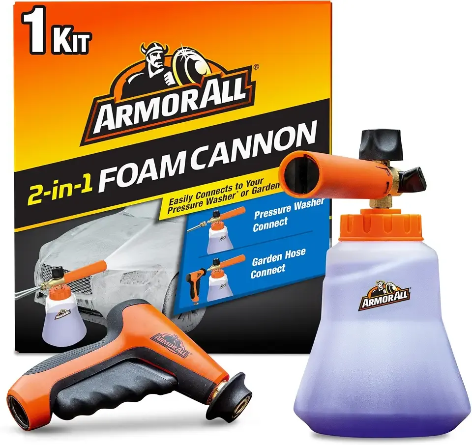 Armor All 2-in-1 Foam Cannon Kit for Garden Hoses and Power Washers