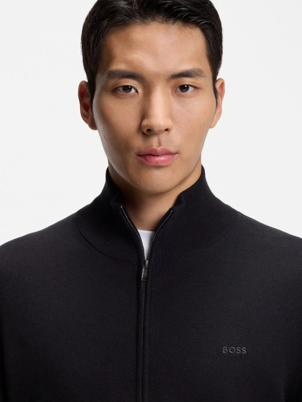 KNITTED COTTON CARDIGAN